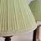 Lampade da tavolo vintage in legno verde e marrone, anni '50, set di 2, Immagine 6