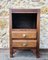 Art Deco Walnut Nightstand, 1940s or 1950s 1