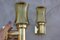 Mid-Century Wall Lamps in Brass and Yellow Glass Lighting, Set of 2, Image 6