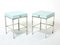 Blue Lacquer & Steel End Tables or Nightstands by Guy Lefevre for Maison Jansen, 1970s, Set of 2, Image 13