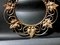 French Gilt Metal Mirror with Vine Leaves 8