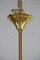 Lámpara de araña italiana Mid-Century grande de cristal de Murano dorado, años 50, Imagen 12