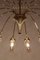 Large Mid-Century Modern Italian Spider Gold-Colored Murano Glass Chandelier, 1950s, Image 10