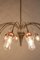 Large Mid-Century Modern Italian Spider Gold-Colored Murano Glass Chandelier, 1950s 9