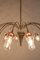 Large Mid-Century Modern Italian Spider Gold-Colored Murano Glass Chandelier, 1950s, Image 9