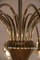 Large Mid-Century Modern Italian Spider Gold-Colored Murano Glass Chandelier, 1950s, Image 6