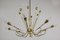 Lámpara de araña italiana Mid-Century con 16 luces de Oscar Torlasco para Lumi Milano, años 50, Imagen 17