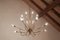 Lámpara de araña italiana Mid-Century con 16 luces de Oscar Torlasco para Lumi Milano, años 50, Imagen 15