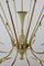 Lampadario Mid-Century a 16 luci di Oscar Torlasco per Lumi Milano, Italia, anni '50, Immagine 6