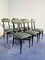 Mid-Century Italian Black & Green Dining Chairs, 1950s, Set of 6 7