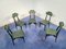 Mid-Century Italian Black & Green Dining Chairs, 1950s, Set of 6 8