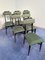 Mid-Century Italian Black & Green Dining Chairs, 1950s, Set of 6 10
