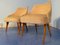 Mid-Century Italian Bedroom Chairs in Yellow Velvet by Vittorio Dassi, Set of 2 3