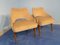 Mid-Century Italian Bedroom Chairs in Yellow Velvet by Vittorio Dassi, Set of 2 4