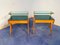Tables de Chevet Mid-Century Vertes par Vittorio Dassi, Italie, 1950s, Set de 2 1