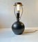 Art Deco Table Lamp in Satin Black Ceramic from Aluminia, 1920s 4