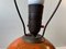 French Orange Pottery Table Lamp in the Style of Jean Besnard, 1930s, Image 7