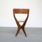Vintage Skulpturaler Stuhl aus Holz und Formica, 1950er 16