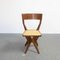 Vintage Skulpturaler Stuhl aus Holz und Formica, 1950er 20