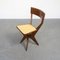 Vintage Skulpturaler Stuhl aus Holz und Formica, 1950er 3