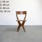 Vintage Skulpturaler Stuhl aus Holz und Formica, 1950er 15