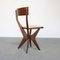 Vintage Skulpturaler Stuhl aus Holz und Formica, 1950er 17