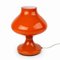 Vintage Orange Glass Table Lamp, Image 1