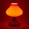 Vintage Orange Glass Table Lamp 2