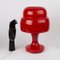 Lampe de Bureau Vintage en Verre Rouge 4