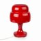Vintage Glass Table Lamp in Red 2