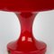 Vintage Glass Table Lamp in Red 8