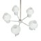 Lámpara de araña vintage blanca con cinco brazos, Imagen 2