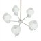 Vintage White Chandelier with Five Arms, Image 2