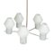 Vintage White Chandelier with Five Arms 3