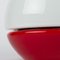 White and Red Table Lamp from OPP Jihlava 6