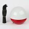 White and Red Table Lamp from OPP Jihlava 5