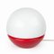 White and Red Table Lamp from OPP Jihlava 1