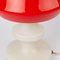 Lámpara de mesa de vidrio blanco y rojo de OPP Jihlava, Imagen 5