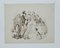 Alfred Grevin, Gathering, Original Drawing, Late-19th-Century 1