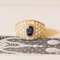 Vintage 18k Gold Ring with Sapphire and Diamonds, 1960s 1