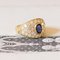 Vintage 18k Gold Ring with Sapphire and Diamonds, 1960s 2