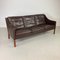 Model 2209 3-Seat Sofa in Brown Leather by Børge Mogensen for Fredericia 2