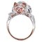 Anello a forma di gatto in oro rosa e argento con rubini e diamanti, Immagine 1