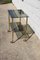 Vintage French Smoked Glass & Brass Table 4