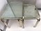 Coffee Tables with Mirror and Chrome-Plated Metal Tubular Gold, 1970s, Set of 2, Image 3
