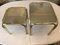 Coffee Tables with Mirror and Chrome-Plated Metal Tubular Gold, 1970s, Set of 2 2