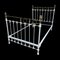Antique Wrought Iron and White Brass Bed, 1900 2