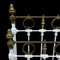 Antique Wrought Iron and White Brass Bed, 1900 6