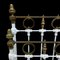 Antique Wrought Iron and White Brass Bed, 1900, Image 6