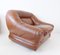 Italian Leather Lounge Chairs, 1970s, Set of 2 13